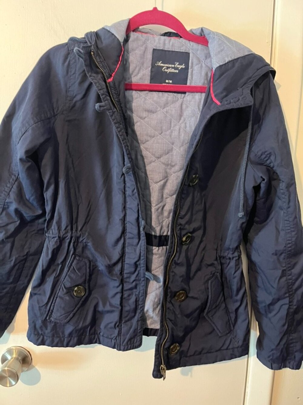 AMERICAN EAGLE OUTFITTERS NAVY JACKET SZ M